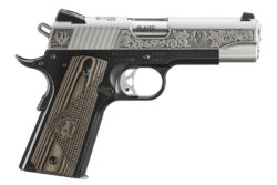 Ruger SR1911 "Street Edition" Pistol, 45ACP, Prescott AZ Engraved Stainless Commander, New. 16703