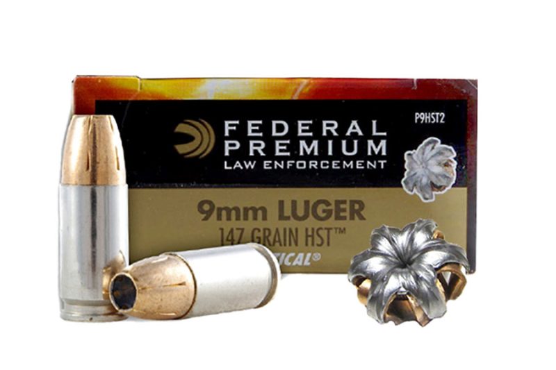 9mm Federal HST 147gr JHP Ammo, 50rd Box. P9HST2 J&G Sales