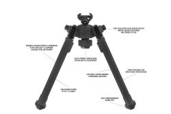 Magpul Bipod for 1913 Picatinny Rail, with 6″-10″ Adjustable Magpul Bipod for 1913 Picatinny Rail, with 6″-10″ Adjustable