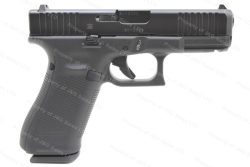 Glock 45 9mm Gen 5 Semi Auto Pistol, Fixed Sights, Black nDLC, New.
