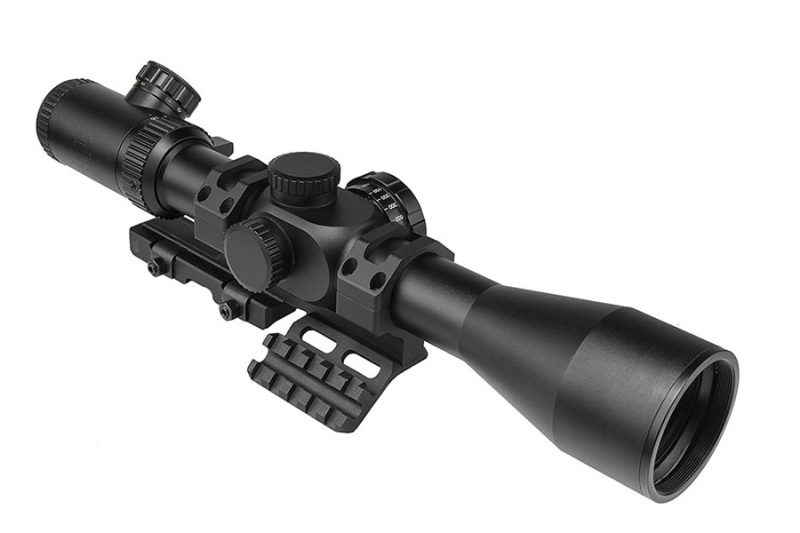 VISM 416×44 NcStar Target Rifle Scope and SPR Mount Combo, 30mm Tube