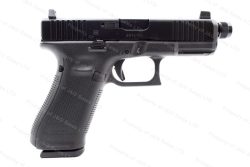 Glock 45 9mm Gen 5 Semi Auto Pistol, Suppressor Height Sights, Black nDLC, New.