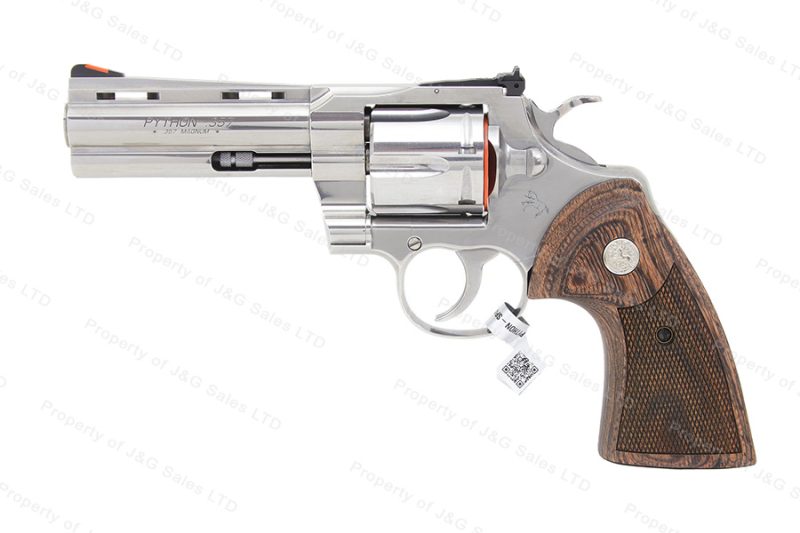 Colt Python Revolver, 357 Magnum, 4.25″ Barrel, Stainless