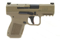 Canik METE MC9 9mm Semi Auto Micro Pistol, 3.18" Barrel, FDE, Optics Plate, by CAI, New.