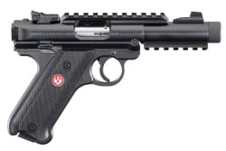 Ruger MKIV Tactical Semi Auto Pistol, 22LR, 4.4'' Threaded Barrel, Black, New. 40150