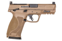 Smith & Wesson M&P 2.0 Semi Auto Pistol, 10mm, 4" Barrel, FDE, Optics Cut, Ambi Safety, New, S&W.