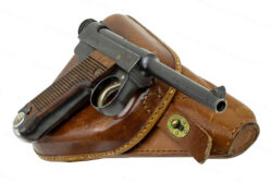 Japan Nambu Type 14 Pistol, 8x22 Nambu, Chuo Kogyo, Mar 1936, C&R, With Clam Holster, Nice VG+, Used.