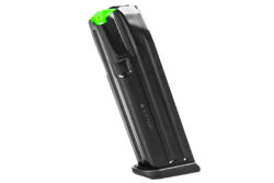 Glock 17 MecGar 9mm 18rd Magazine, Blued Steel, New.