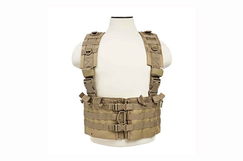 Chest Rig for AR15 mags, with suspender style shoulder straps, by VISM