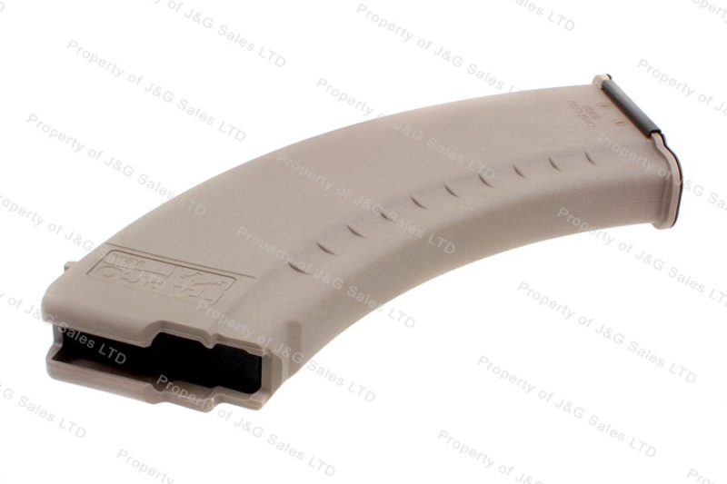 Tapco AK-47 7.62X39 30rd Magazine, Polymer, Tan Flat Dark