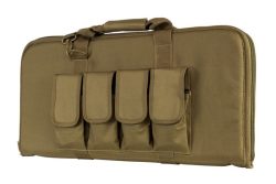 VISM 28" Tactical Subgun and AR Pistol Case, Tan Canvas, Rectangle, New.