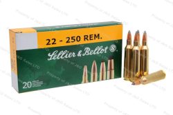 22-250 S&B SP Ammo, 55gr, 20rd Box.