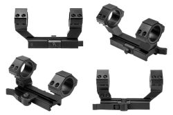 NcStar Cantilever Scope Mount, 30mm Rings, 1" Offset, Quick Detach Base, New.