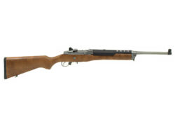 Ruger Mini-30 Semi Auto Ranch Rifle, 7.62x39, Wood Stock, Stainless, Exc, Used.