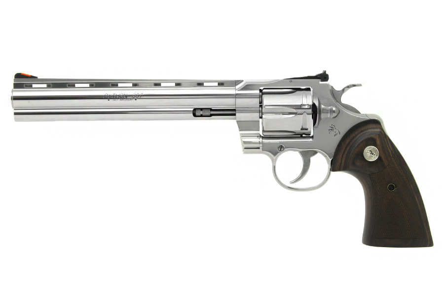 最新入荷 Colt Python Revolver, 357 Magnum, 8″ Barrel, Stainless, New トイガン