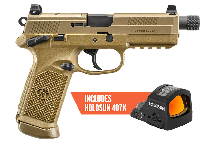 FN FNX-45 Tactical FDE タクティカルライト付き FN FNX-45 Tactical .45 ACP NS Pistol w/ 2x15 Vortex Viper